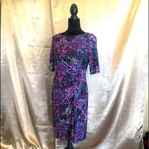 Jones NY wrap stretch Dress 10